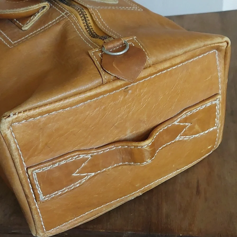 Vintage Suede Leather Carriel Yidi Zipper Camera Bag/Satchel *FINAL PRICE* ♡♡ - Picture 4 of 16